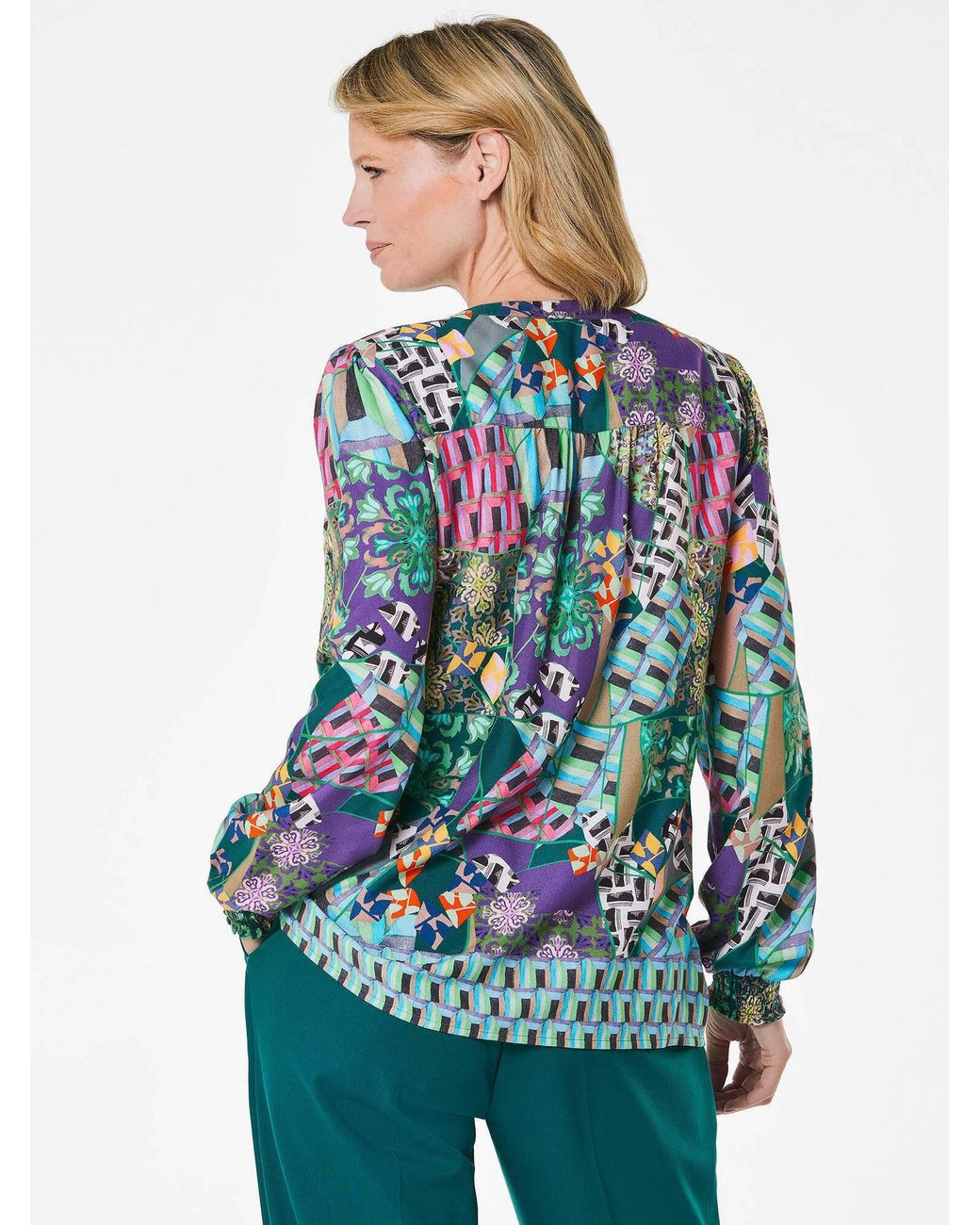 Goldner Blue Bluse
