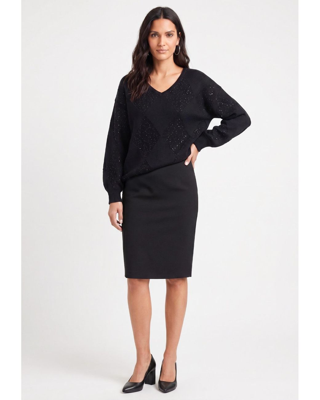 usha BLACK LABEL Blue Pullover