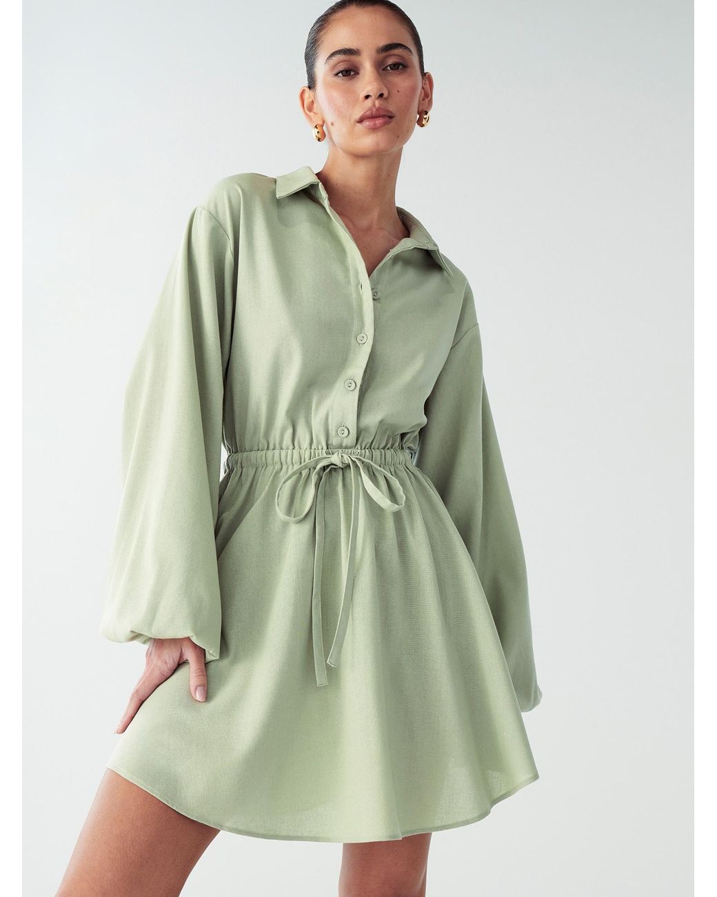 Willa Green Blusenkleid Petal