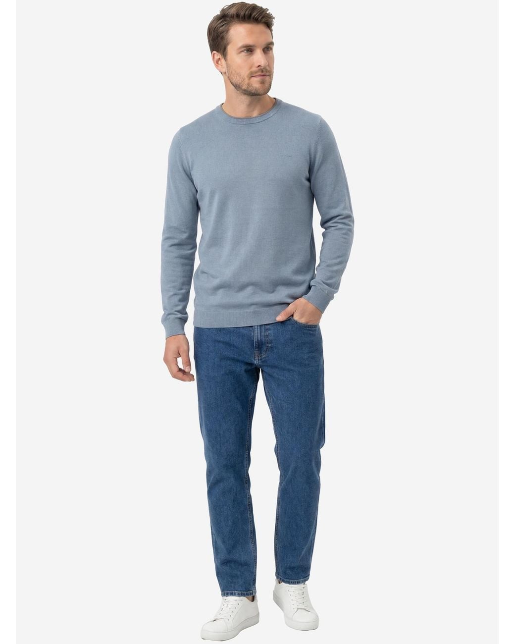 S.oliver Oliver Pullover Basic in Blue für Herren