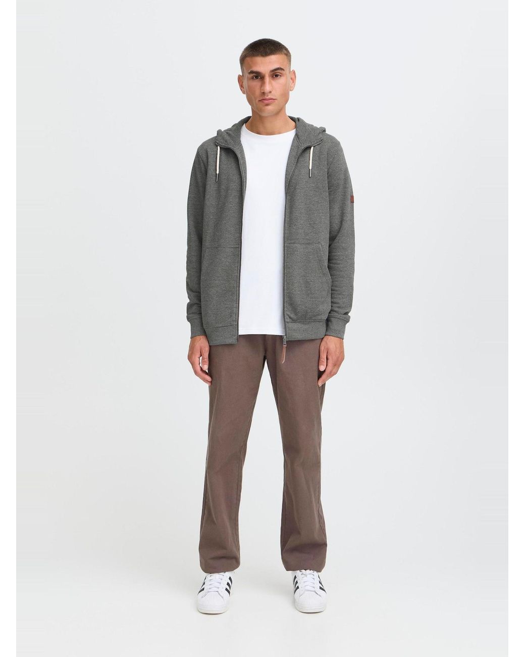 Solid Kapuzensweatjacke Sdsima in Gray für Herren