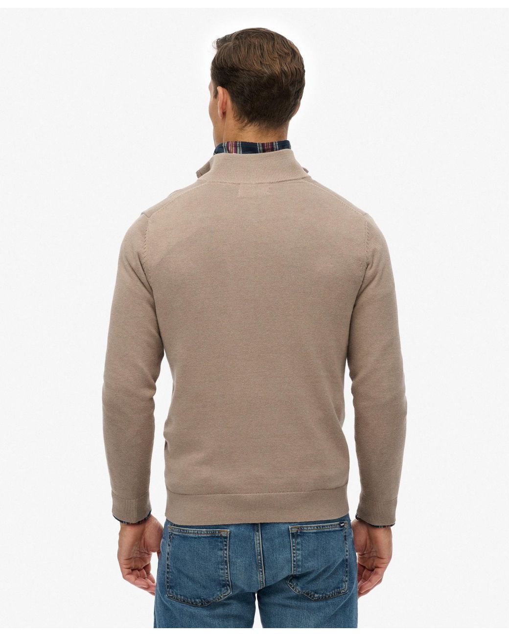 Superdry & Co Pullover Essentials in Natural für Herren