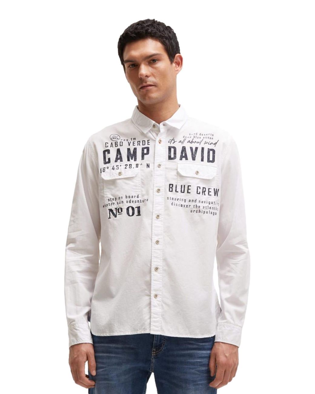 Camp David Hemd in White für Herren