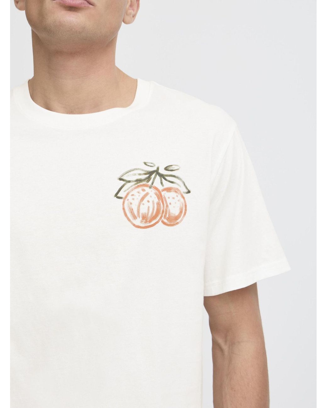 Solid Rundhalsshirt Sdpargav in White für Herren
