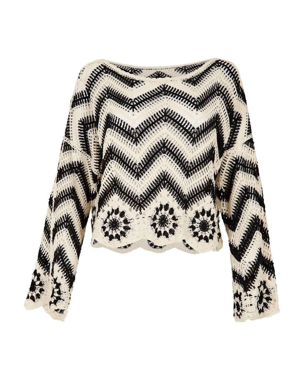 Apricot White Pullover