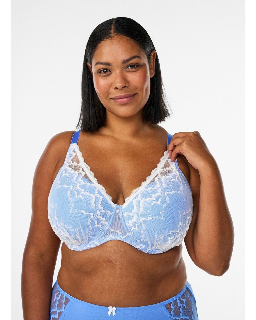 Devoted By Zizzi Blue Bh Lsofie