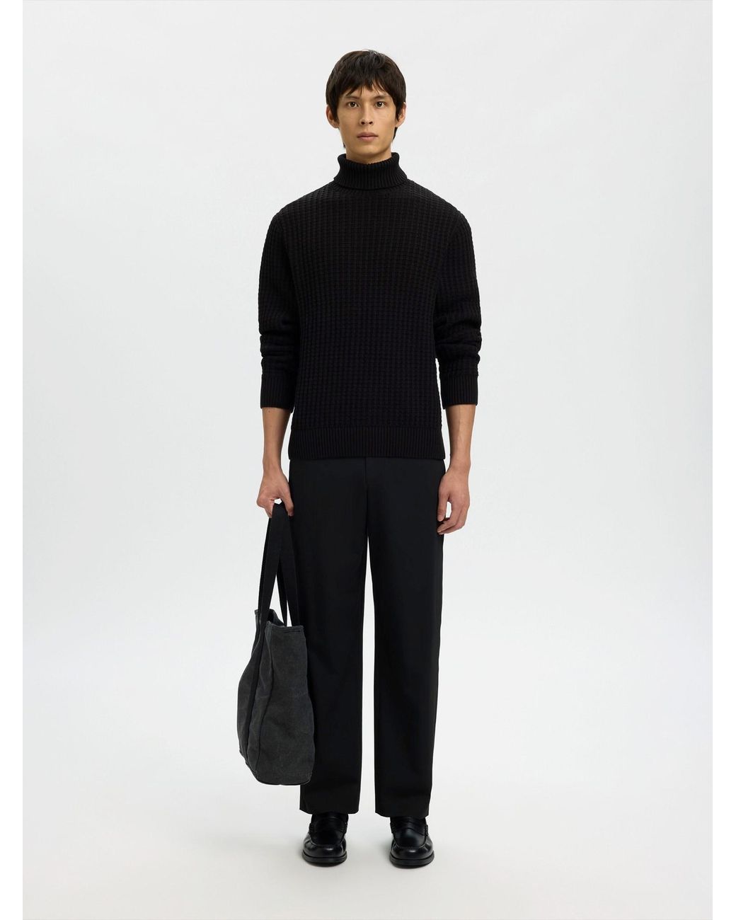 SELECTED Pullover Slhtom in Black für Herren