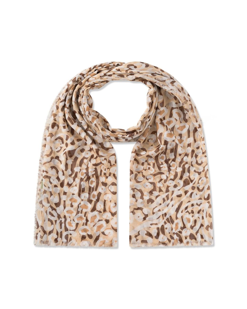 Codello Metallic Schal Tuch Leo-Print