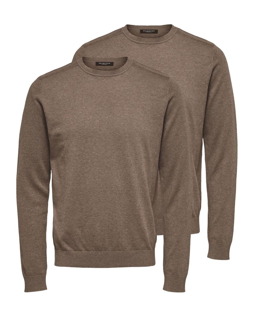 SELECTED Pullover Berg in Brown für Herren