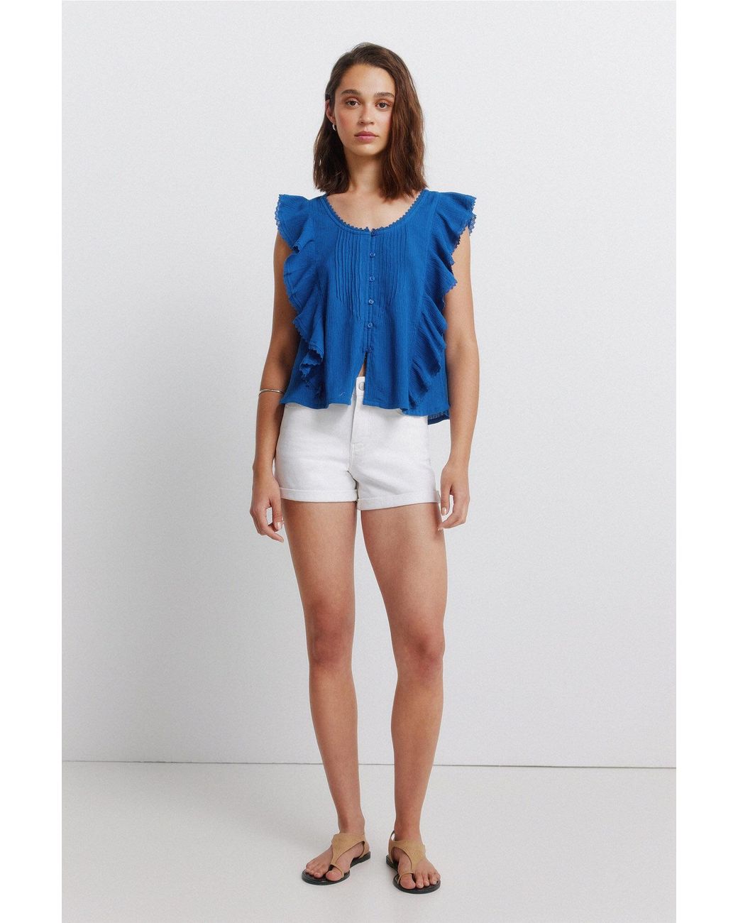 Springfield Blue Bluse