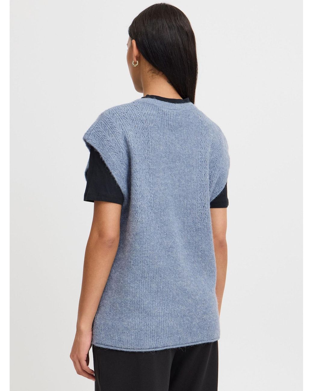 Ichi Blue Pullover Ihkamara Wa3