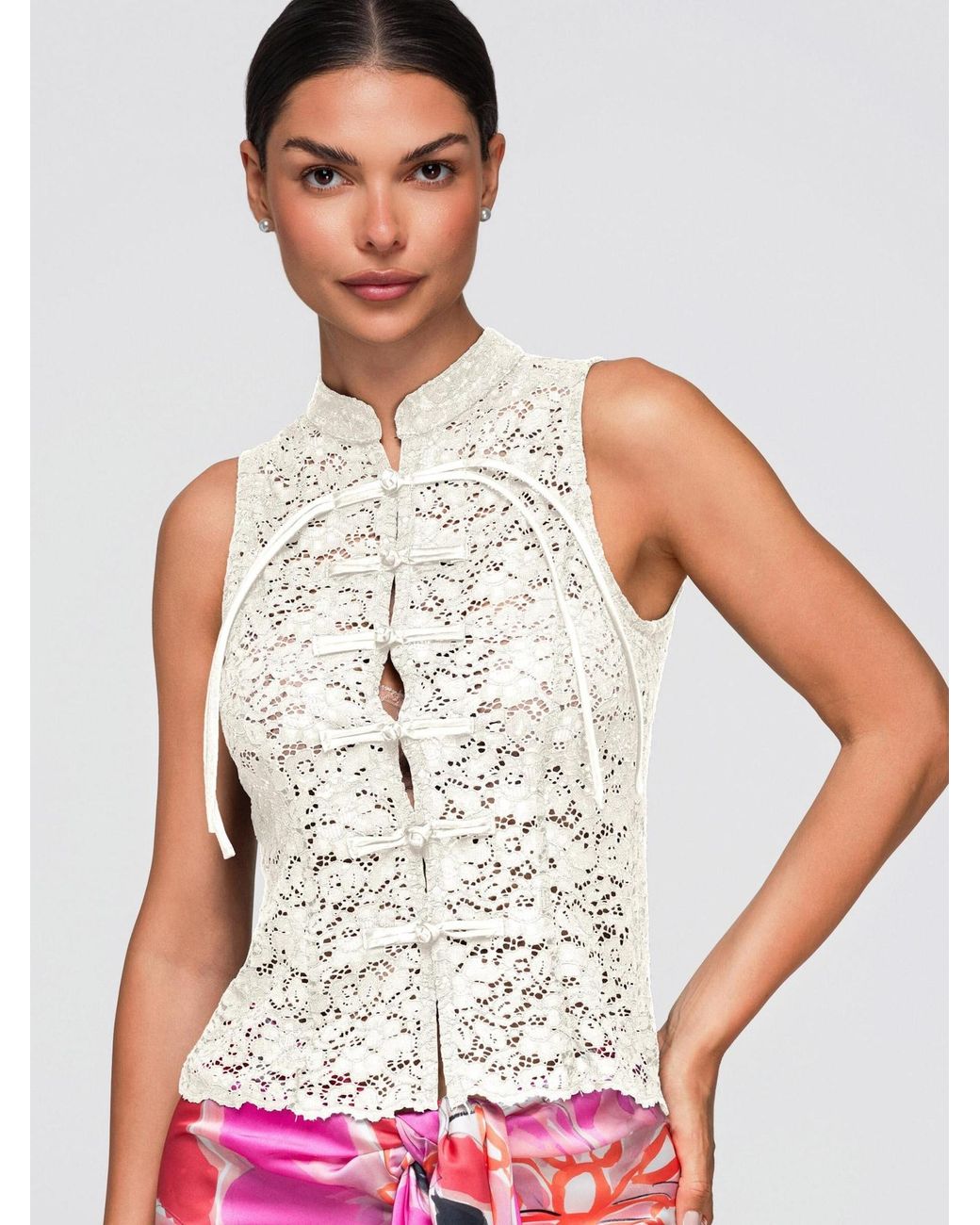 Ombre Natural Bluse