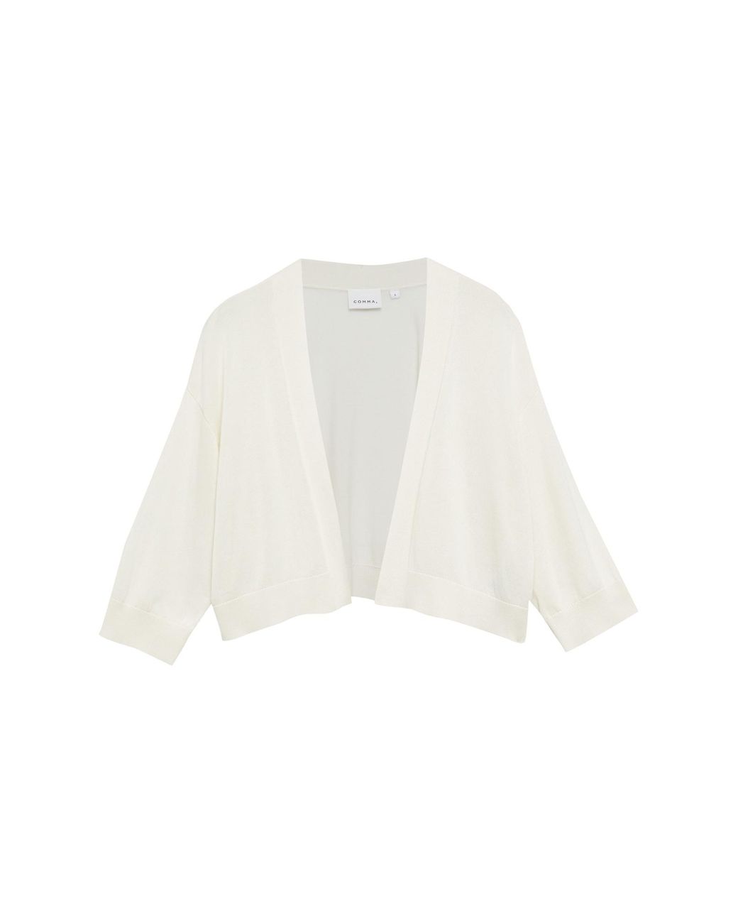 Comma, White Strickjacke