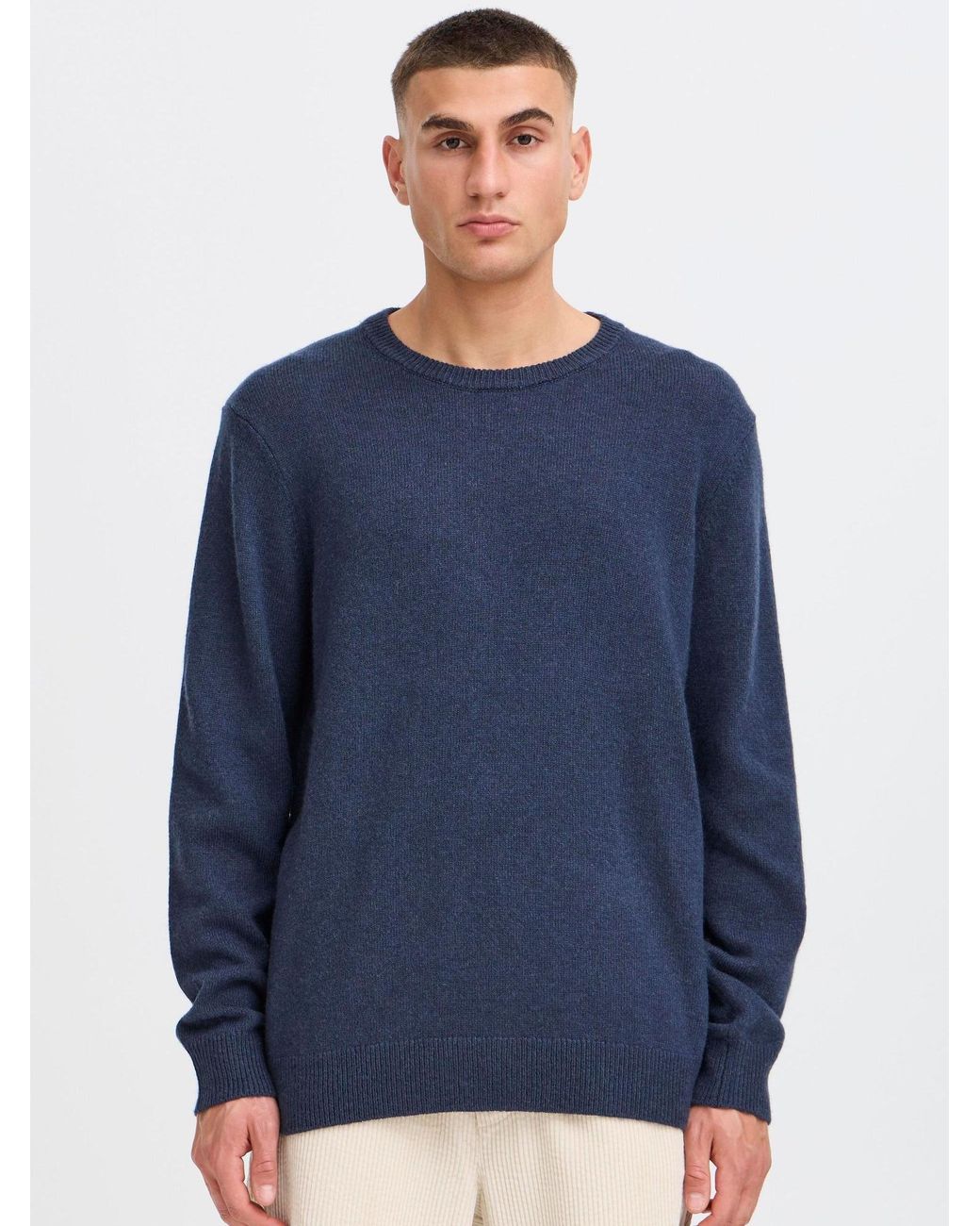 Solid Strickpullover Sdrick in Blue für Herren