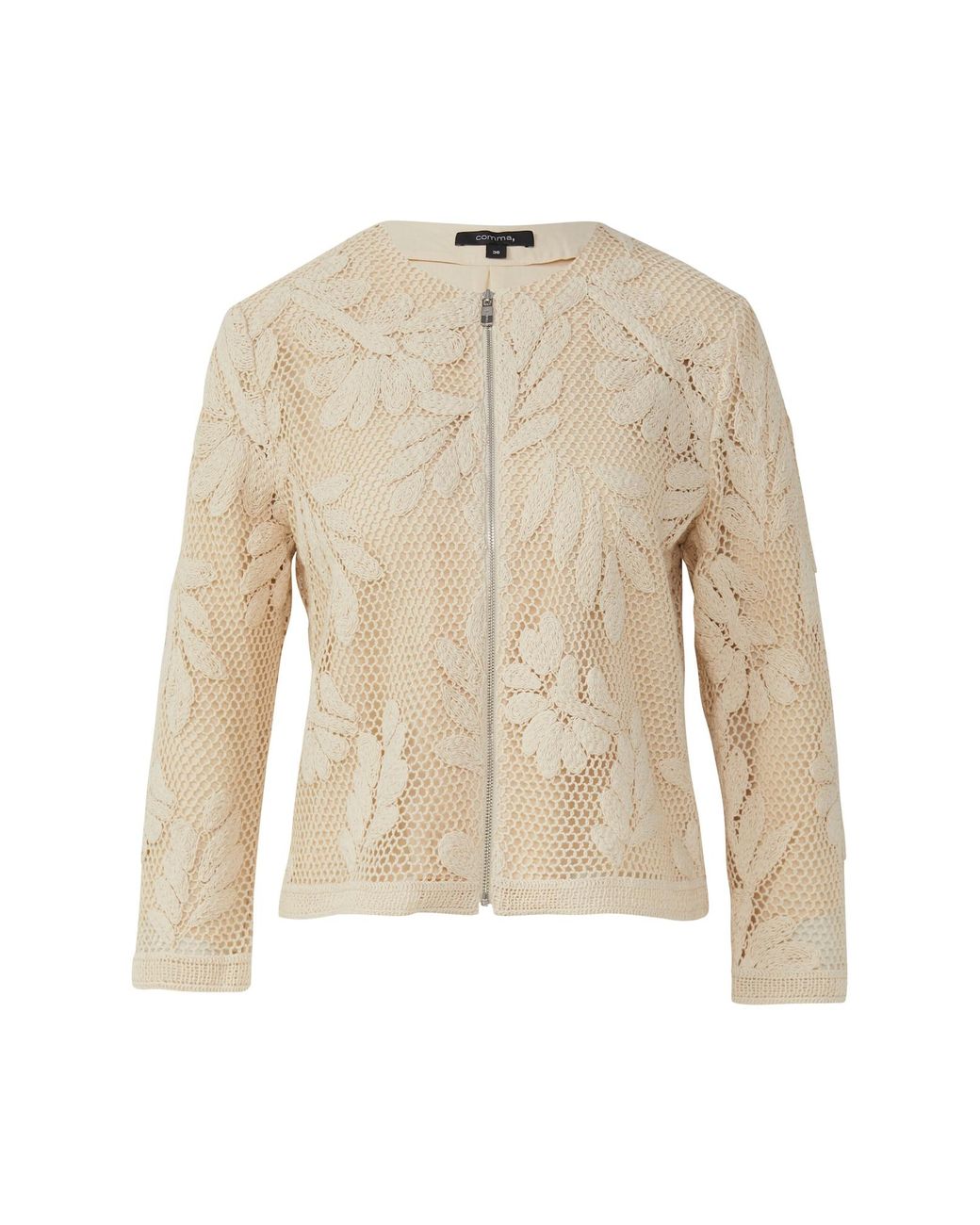 Comma, White Strickjacke