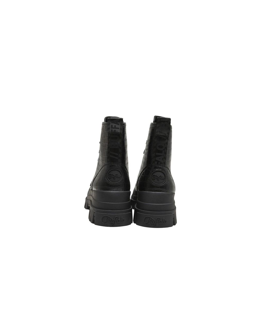 Buffalo Black Schnürstiefelette Aspha