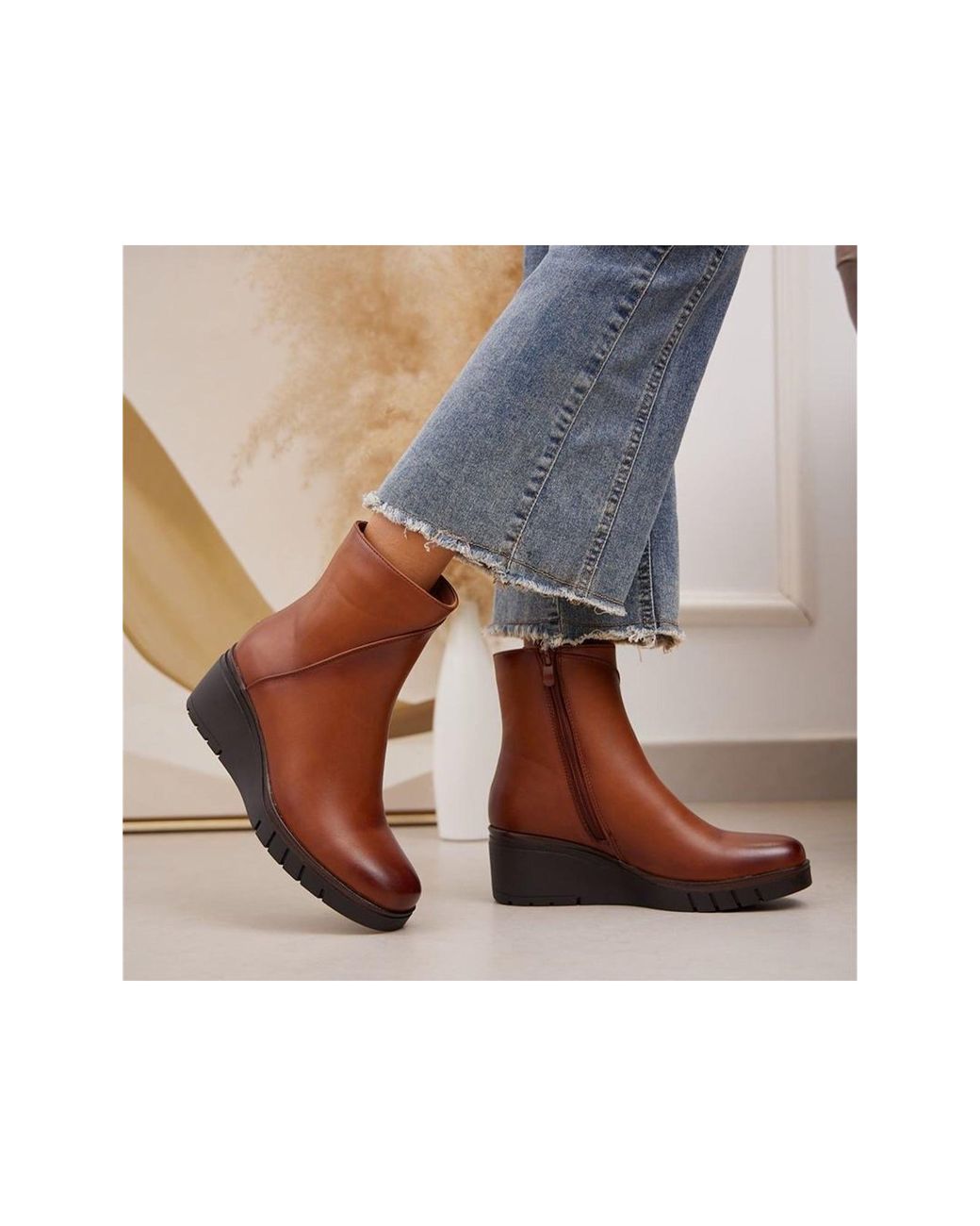Ital-Design Brown Stiefelette