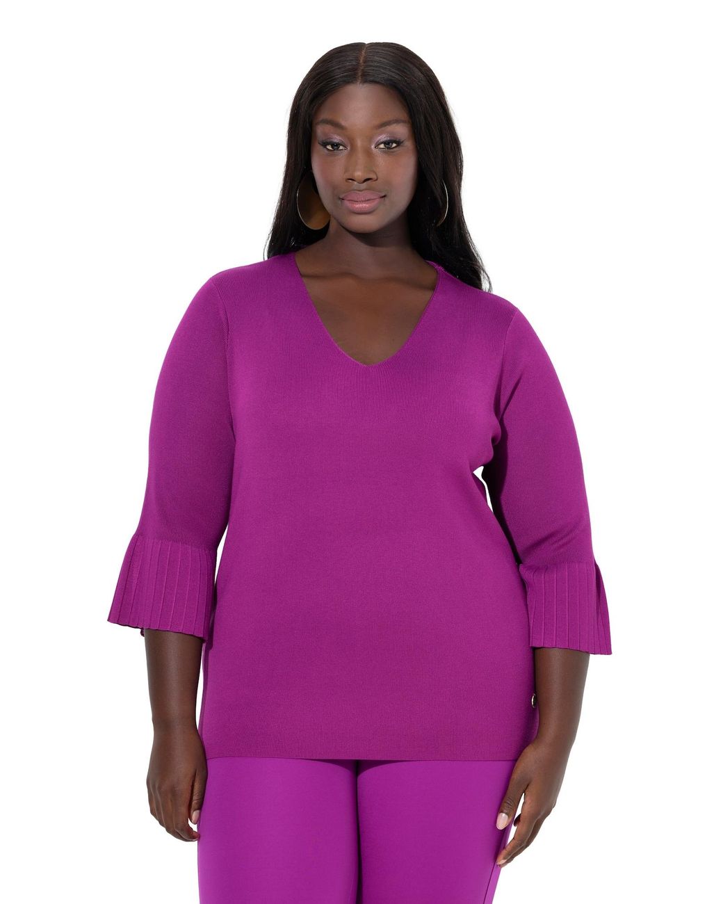 Ulla Popken Purple Pullover