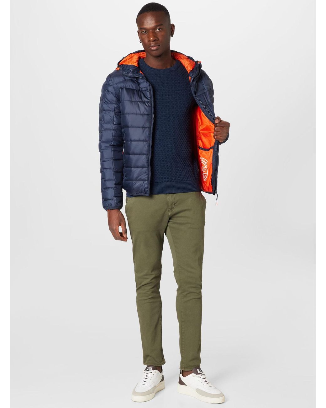 Solid Pullover Clive in Blue für Herren