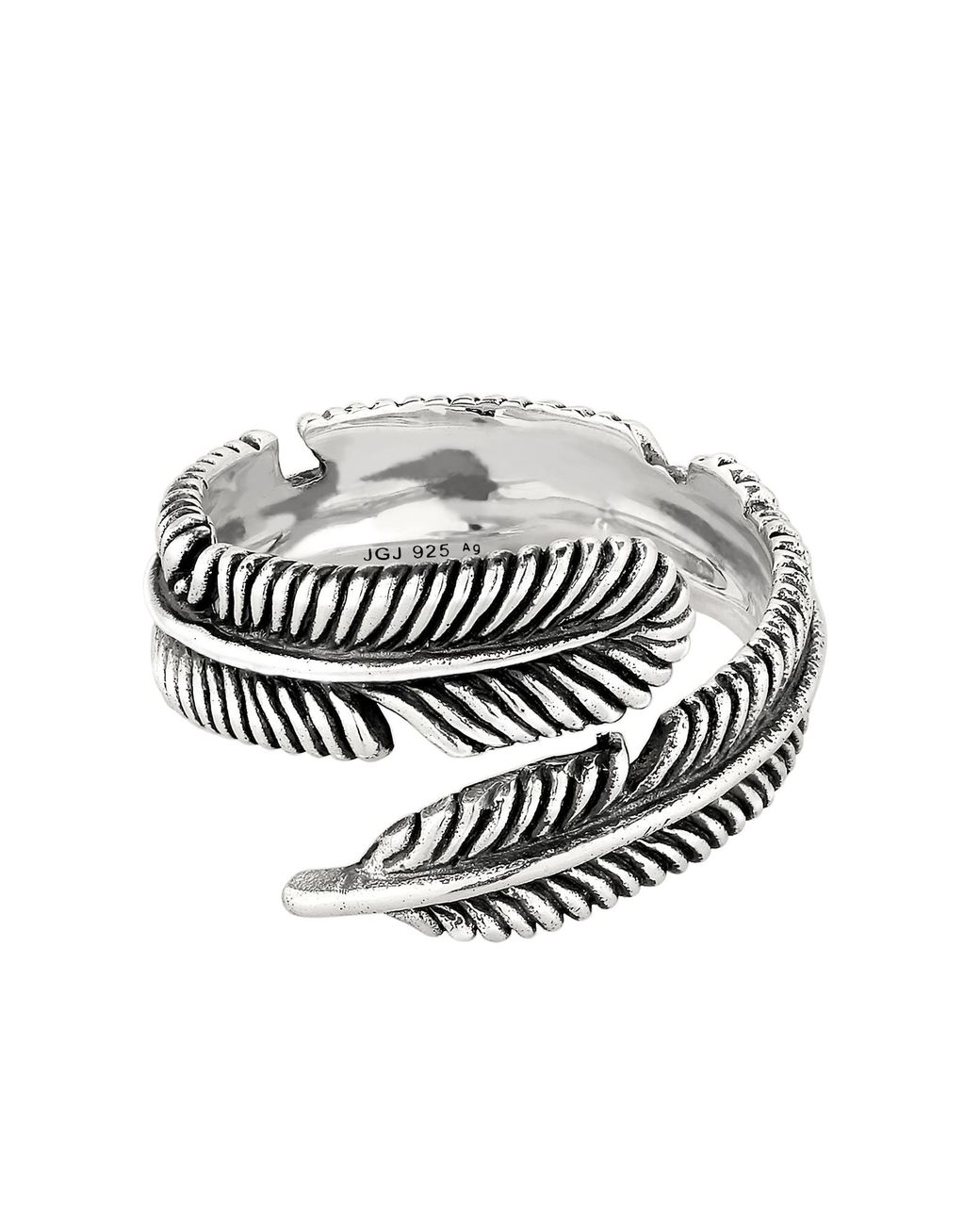 Kuzzoi Ring Feder in Metallic für Herren