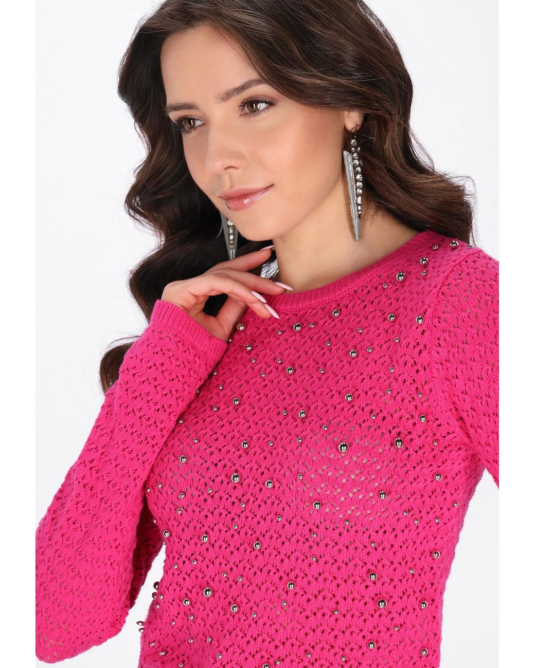 faina Pink Pullover Festive