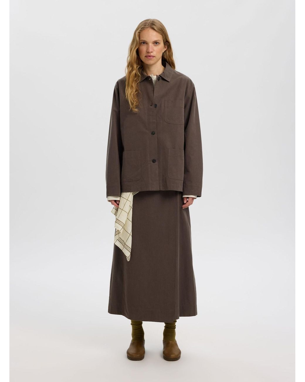 SELECTED Brown Bluse