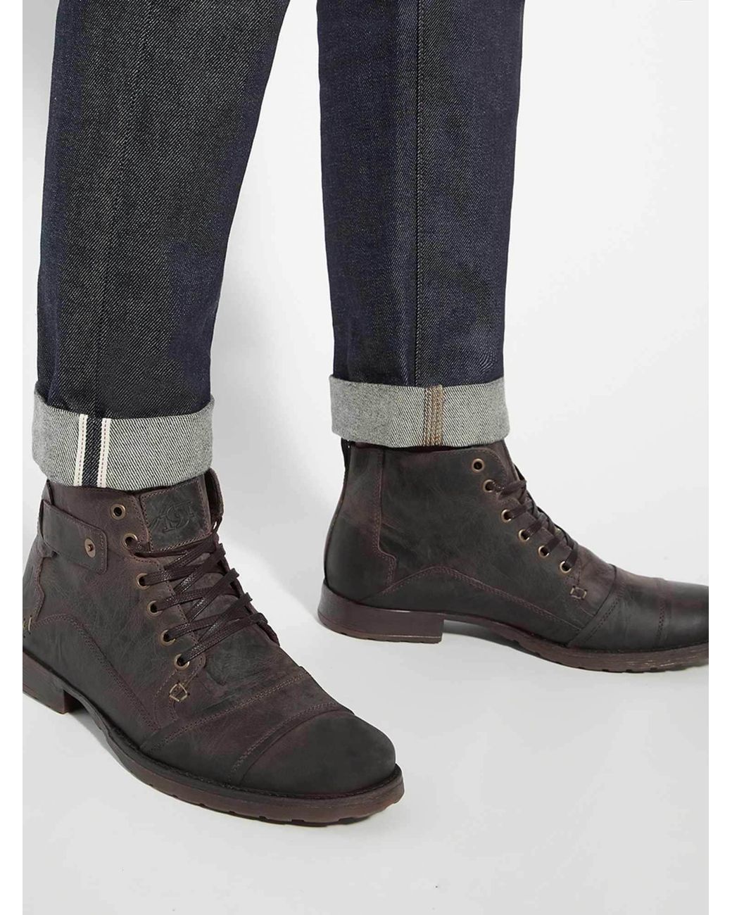 Dune Schnürboots Simon in Brown für Herren