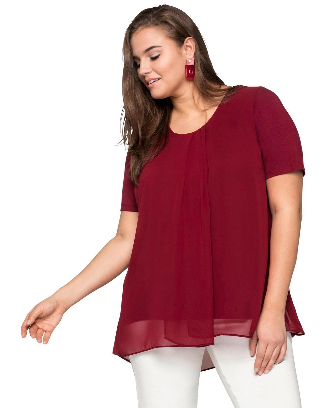 Sheego Red Bluse