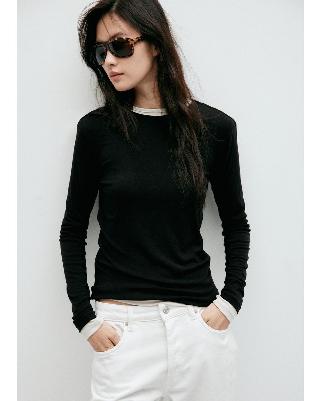 Mango Black Shirt Secondca