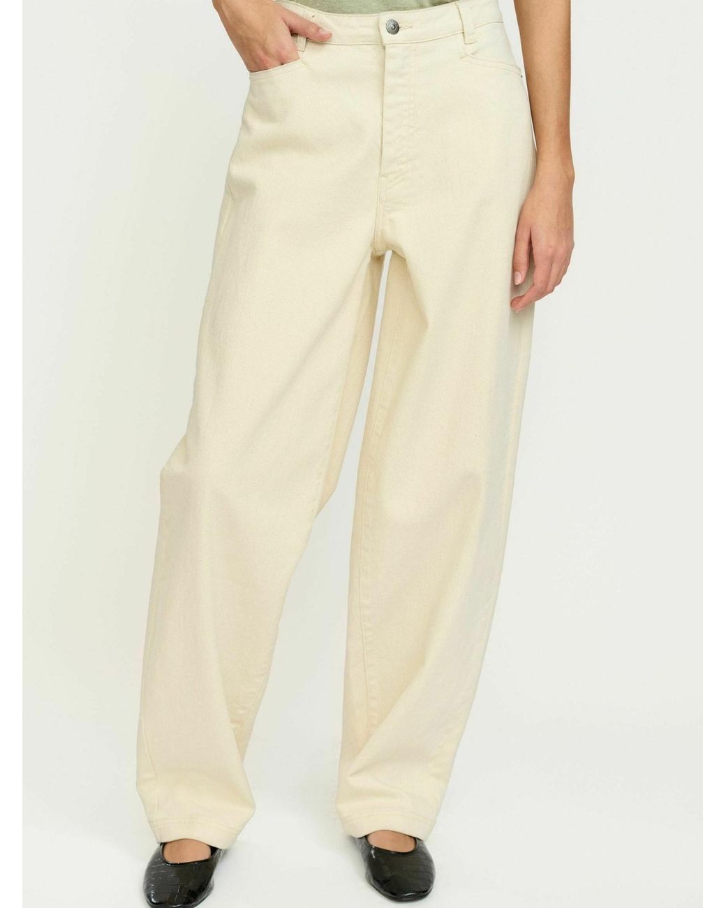 SOFT REBELS White Jeans Srcaja