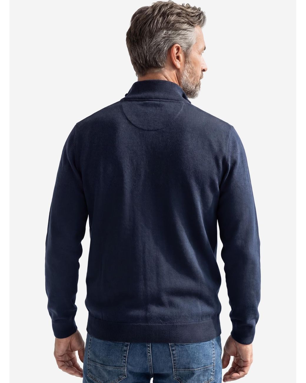 Redmond Pullover Basic in Blue für Herren