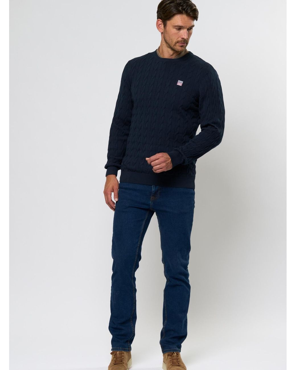 VINSON Pullover Vmgrant in Blue für Herren