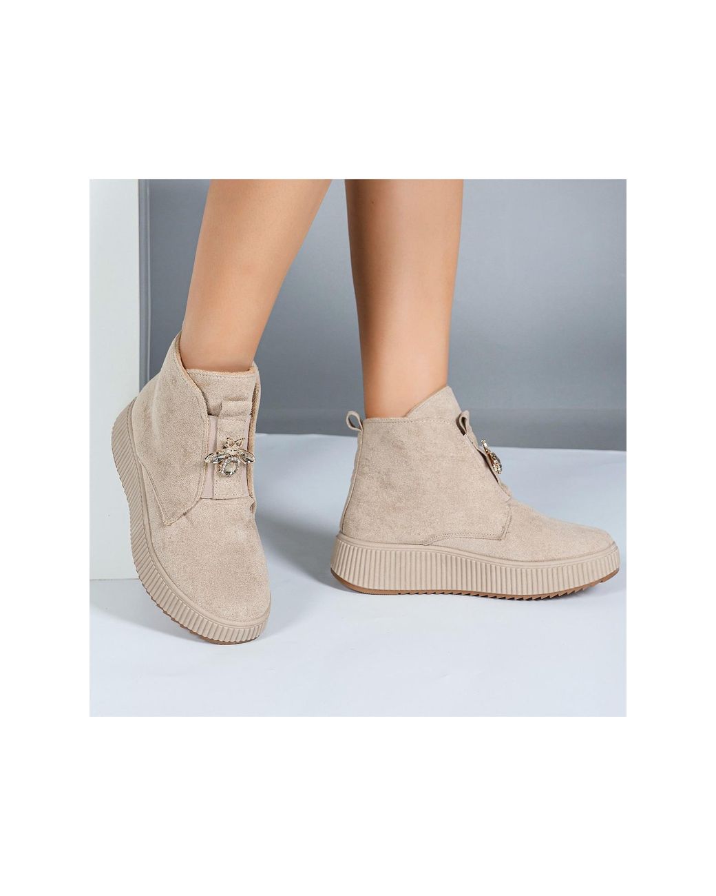 Ital-Design Natural Stiefelette
