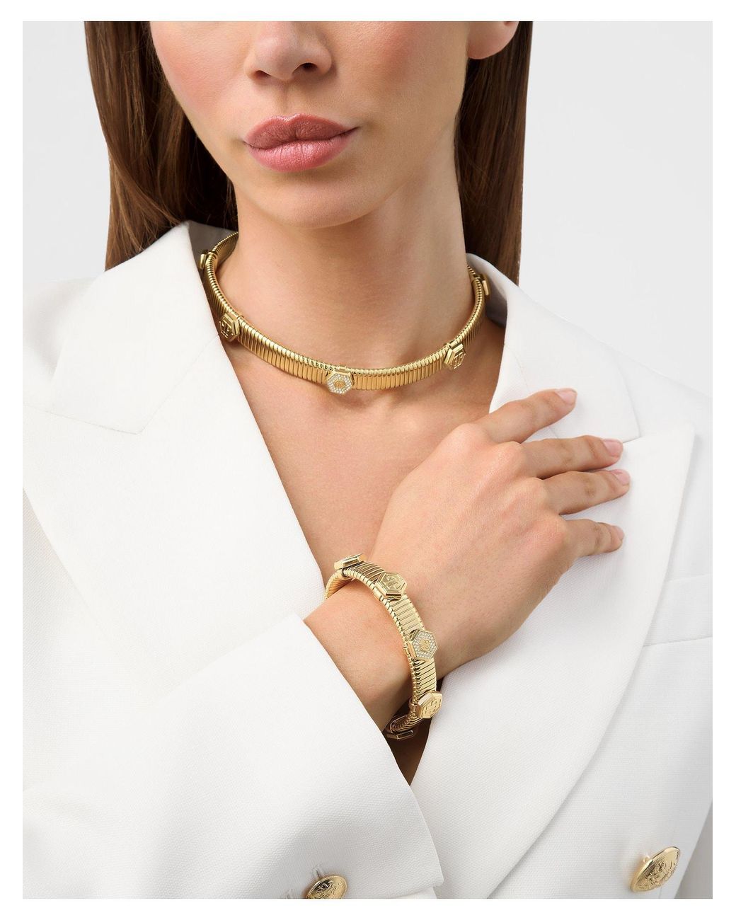 Philipp Plein Metallic Armband