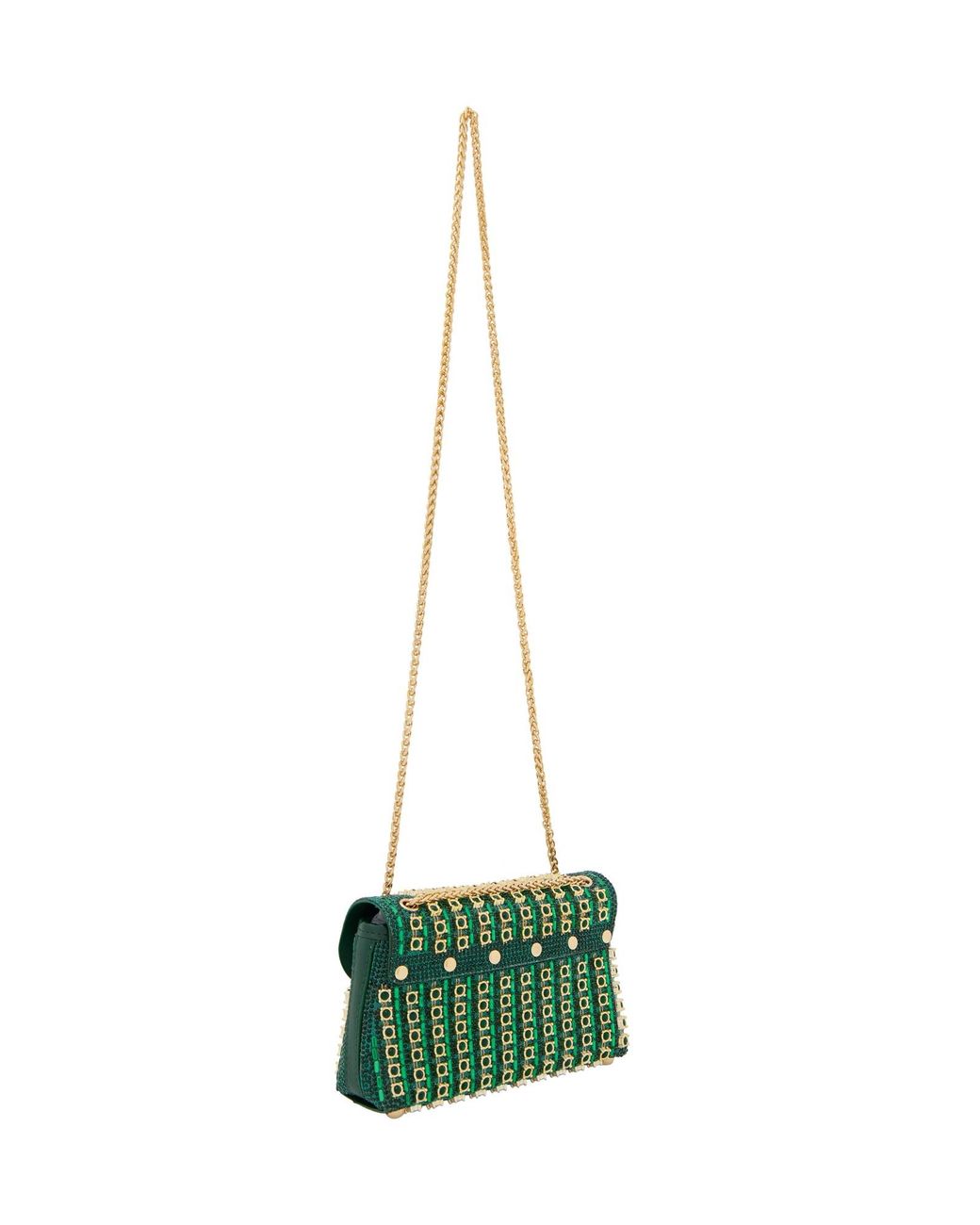 faina Green Clutch