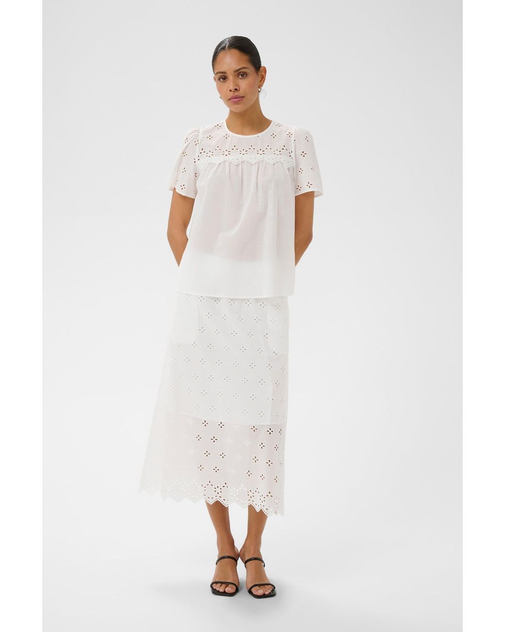 Kaffe White Bluse