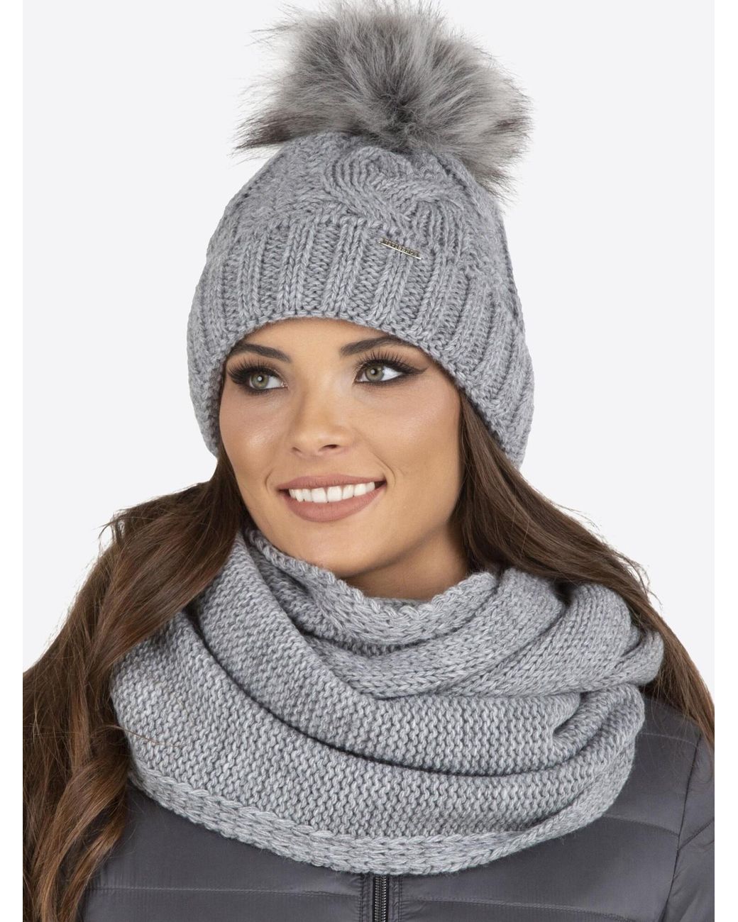 Vivience Gray Mütze 7014 Set