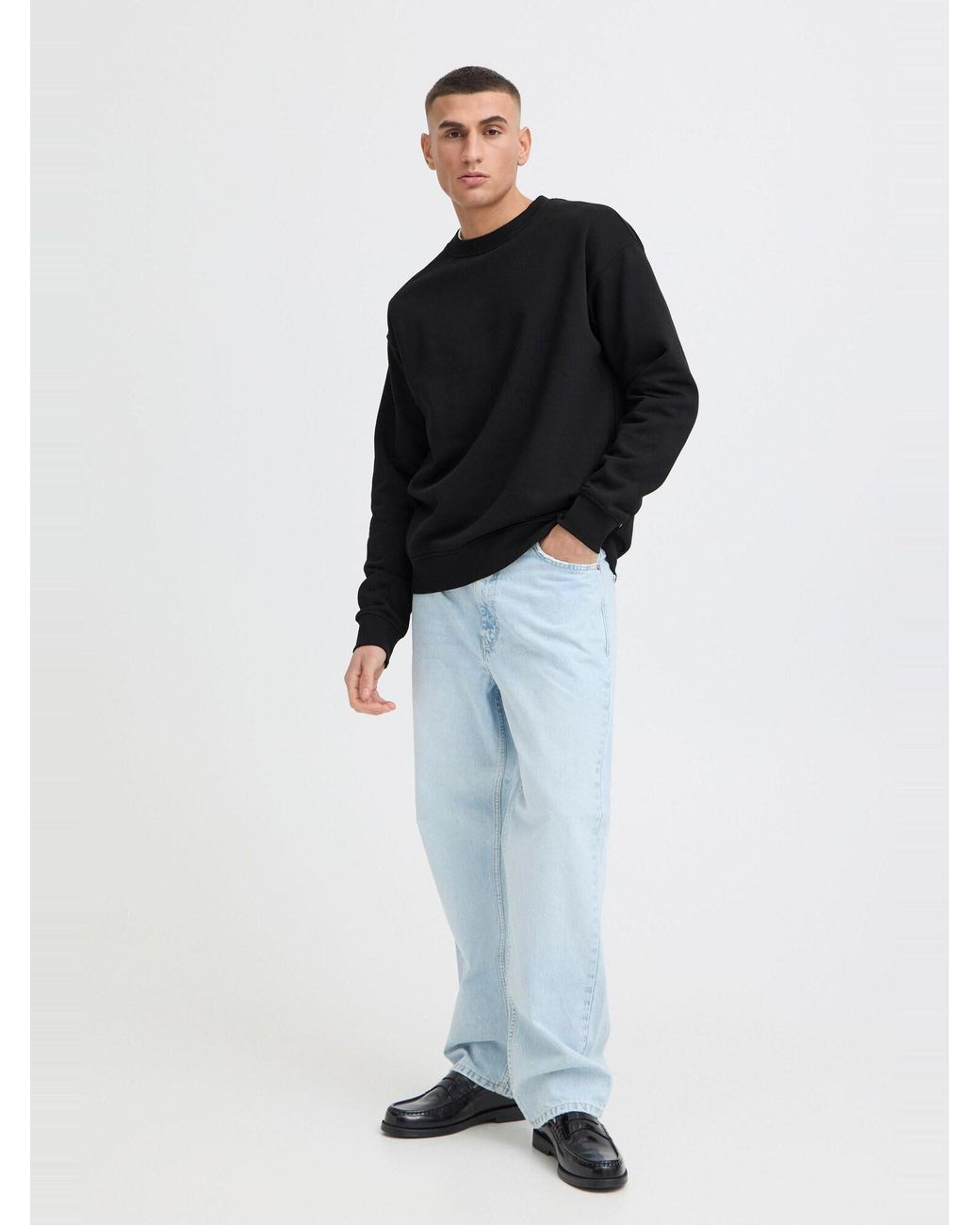 Solid Sweatshirt Sdlenz in Black für Herren