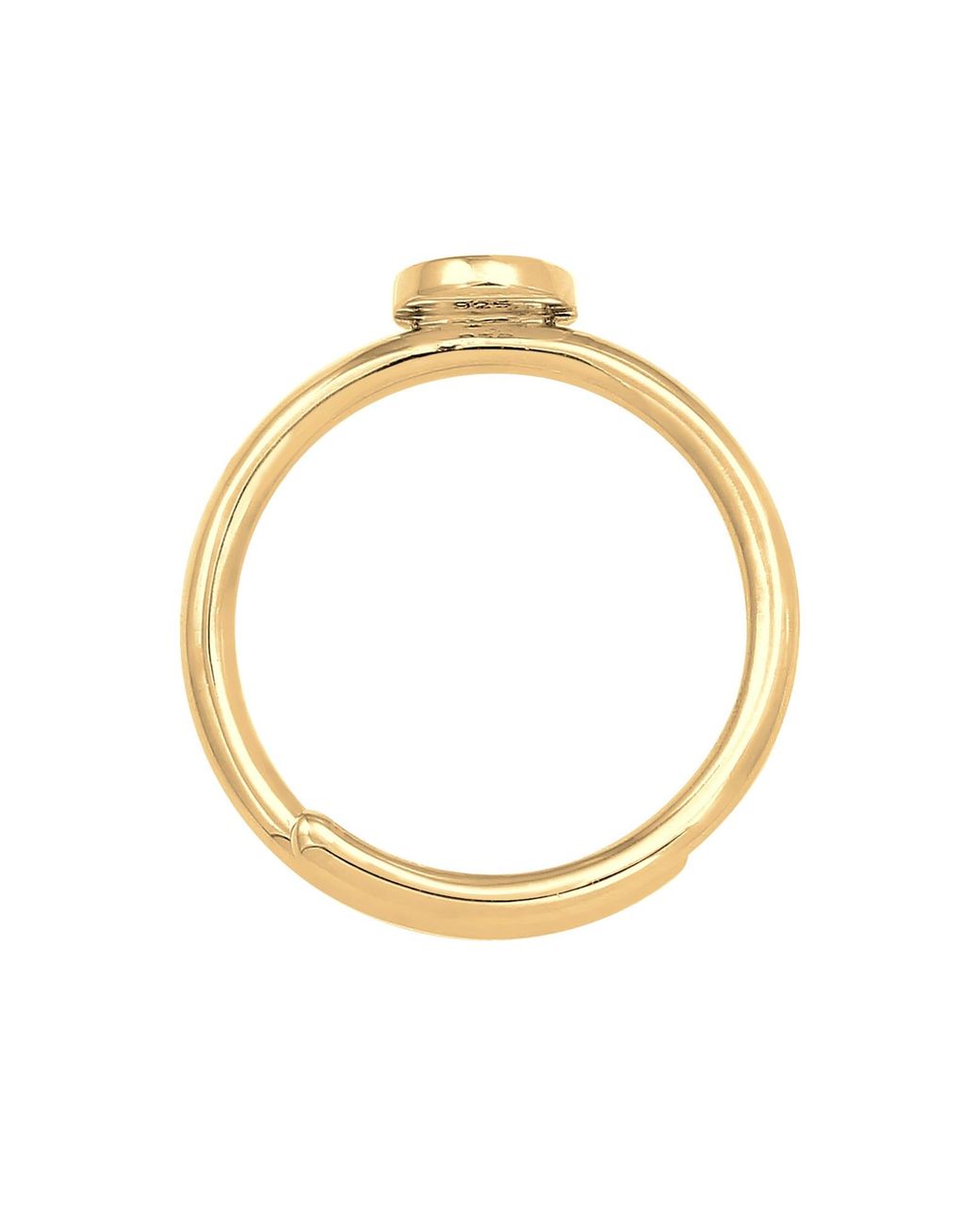 Elli Jewelry Metallic Ring Initial, Buchstabe