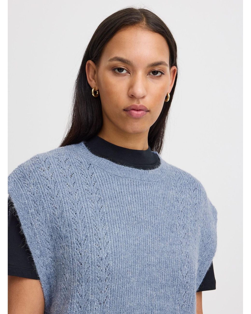 Ichi Blue Pullover Ihkamara Wa3