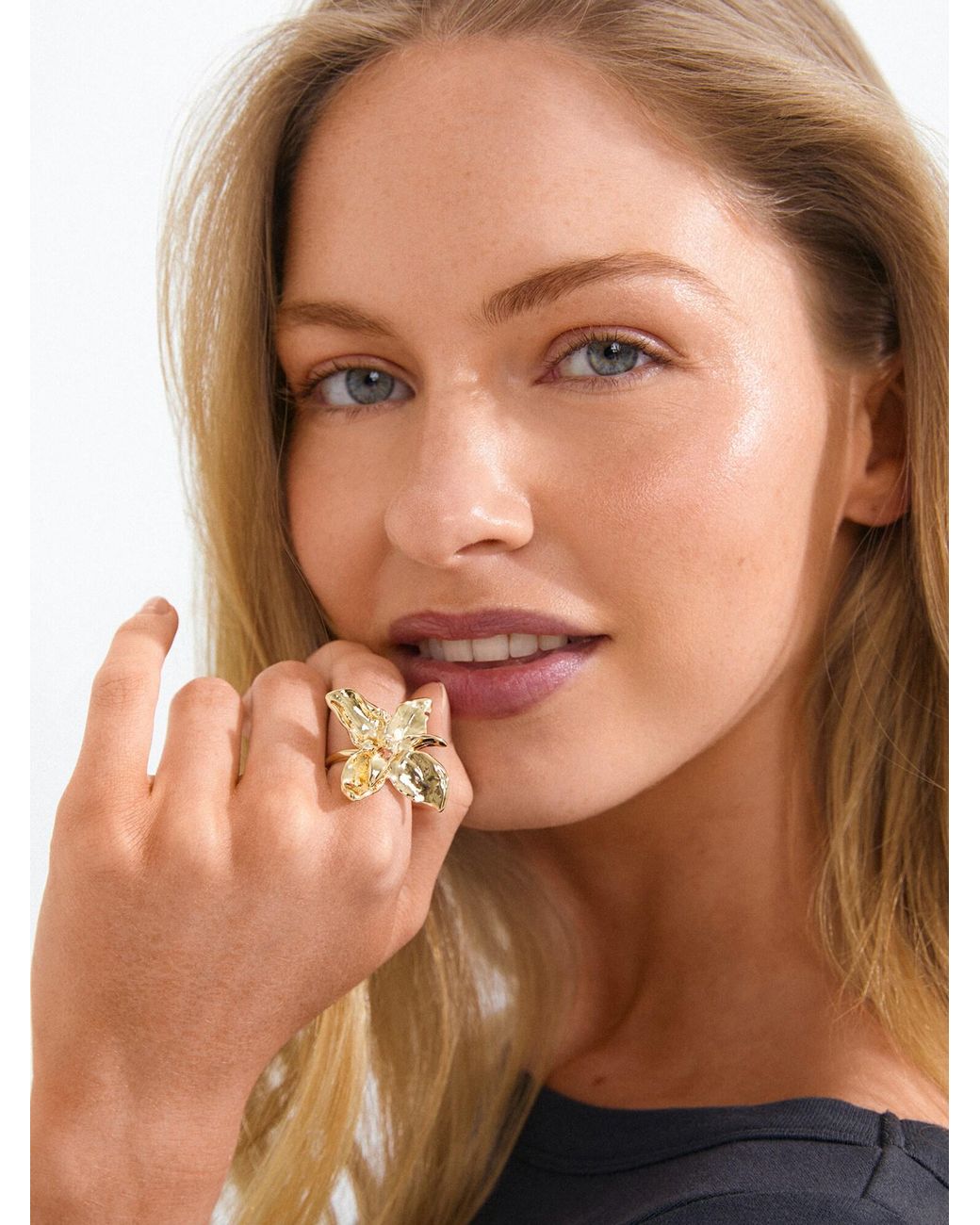 Pilgrim Metallic Ring Trace