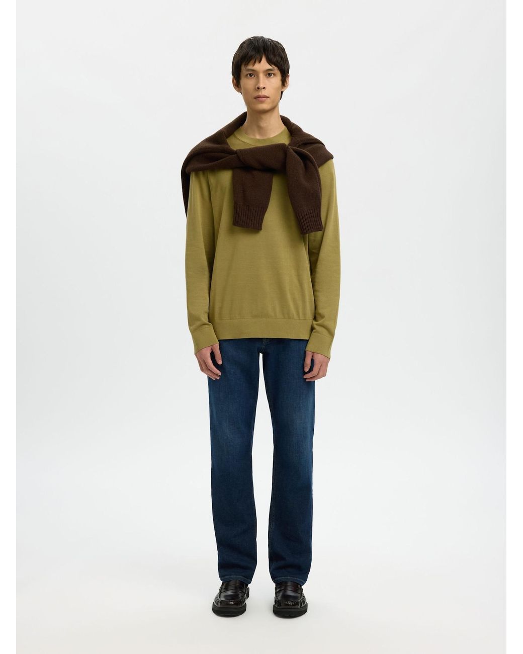 SELECTED Pullover in Green für Herren
