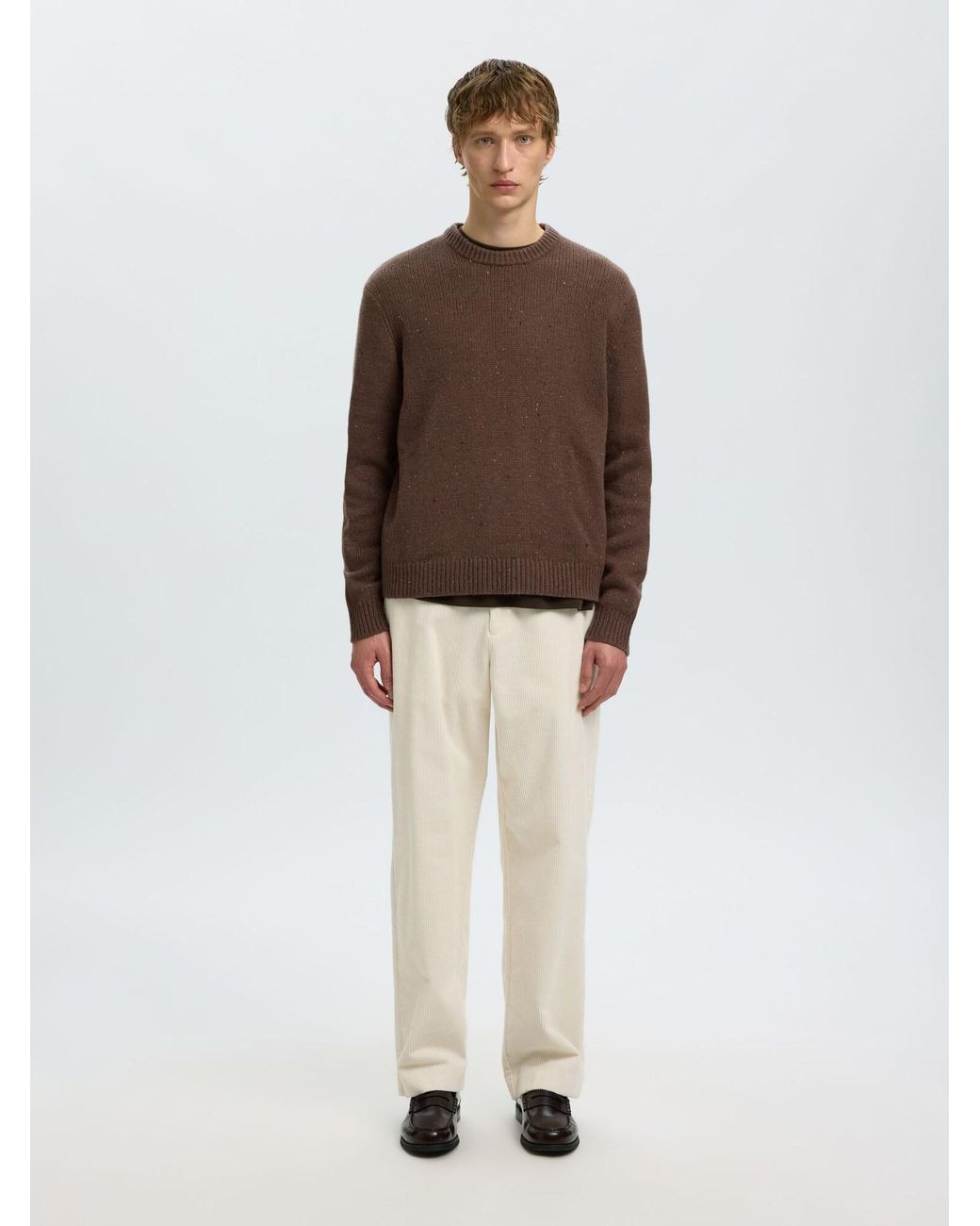 SELECTED Pullover Slhcody in Brown für Herren