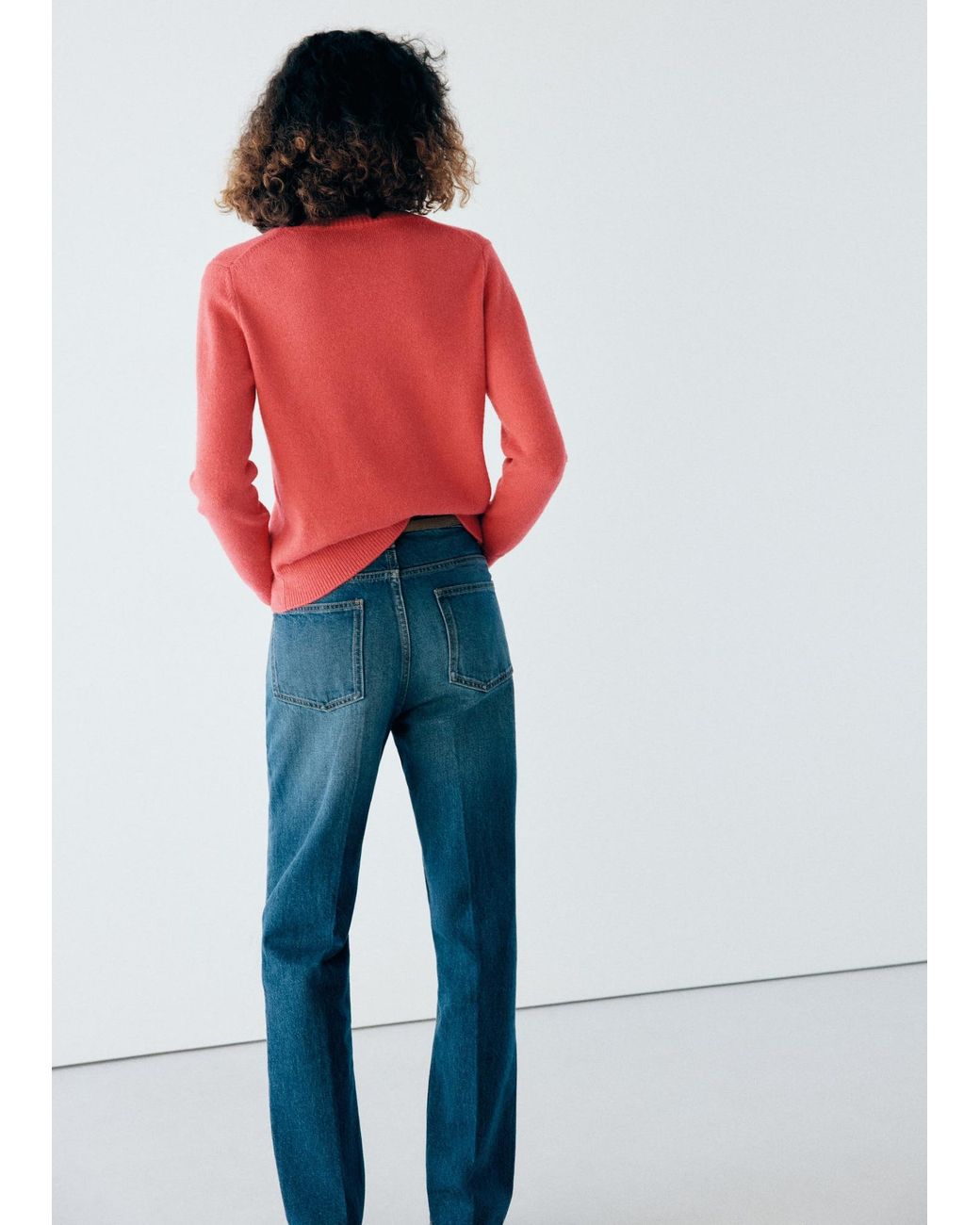 Mango Red Pullover Naranji