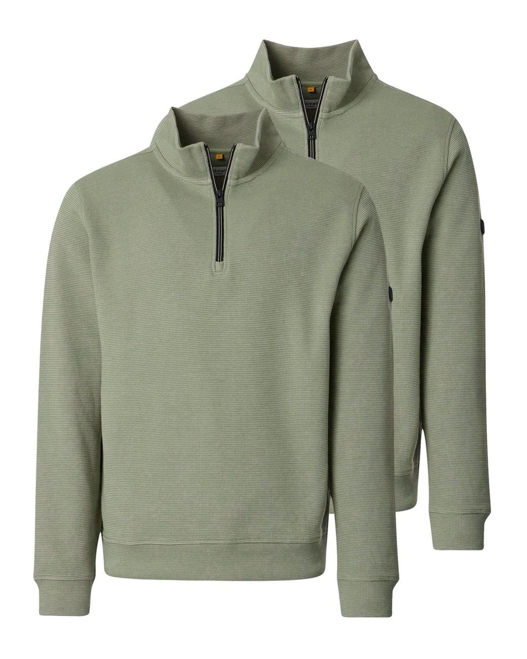 Redmond Pullover Basic in Green für Herren