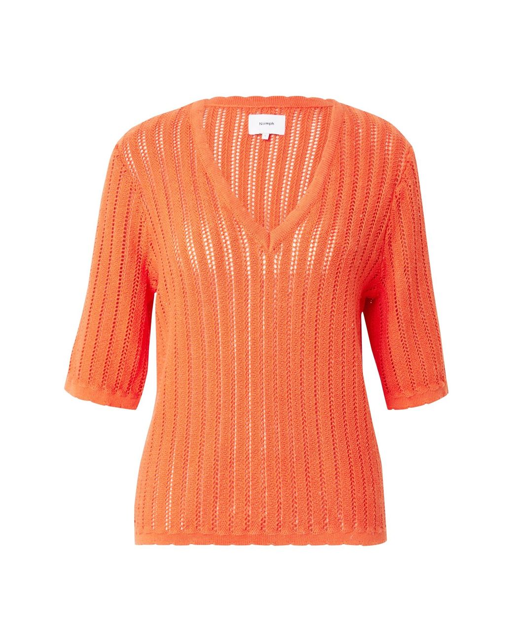Numph Orange Pullover Nupoelle