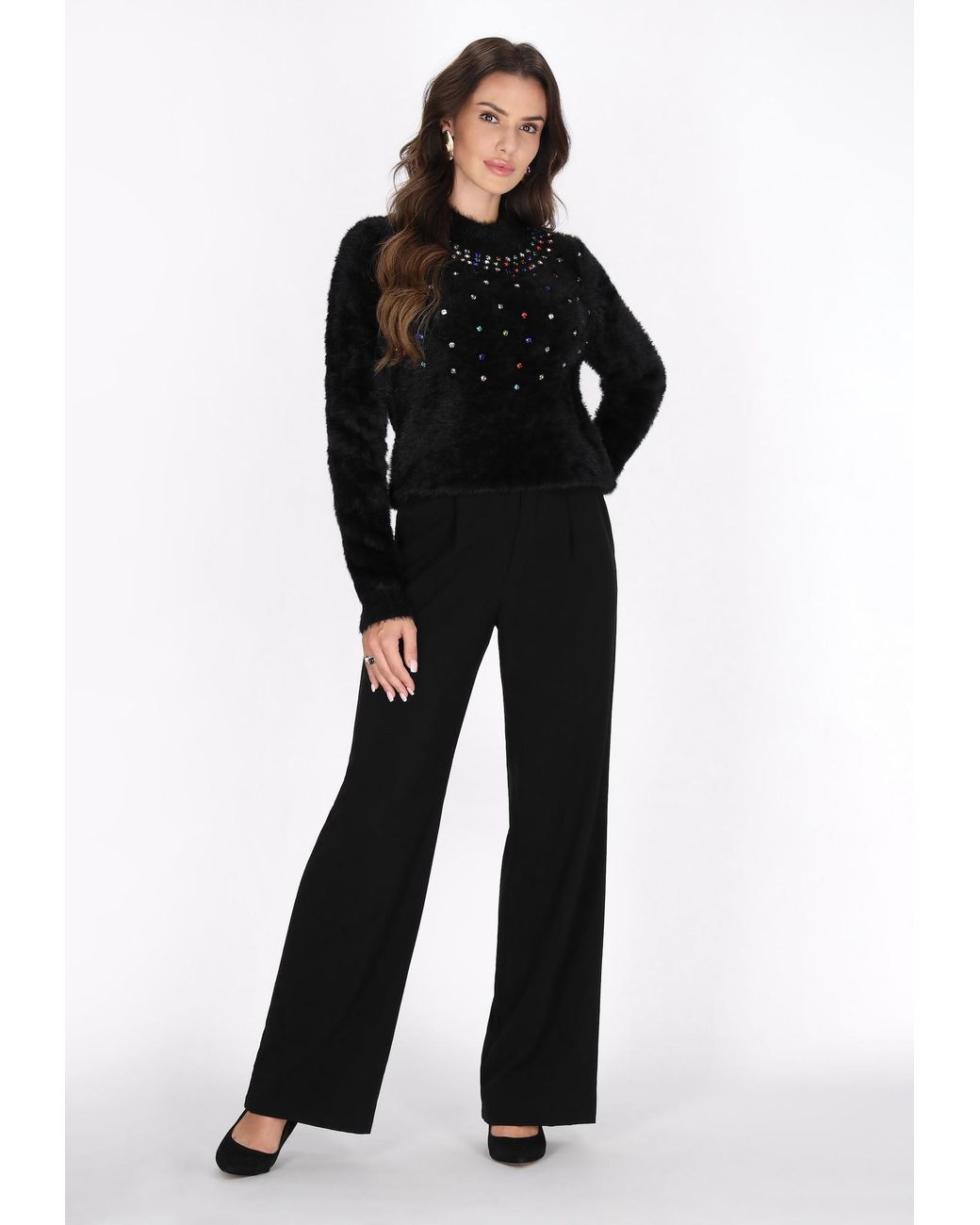 faina Black Pullover