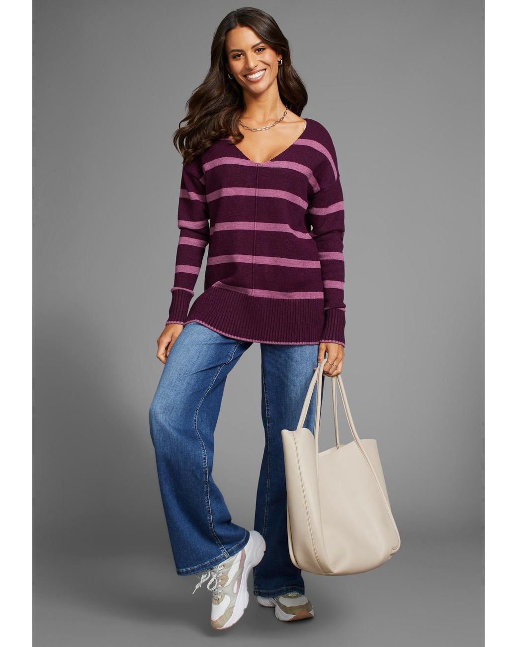 Laura Scott Purple Pullover