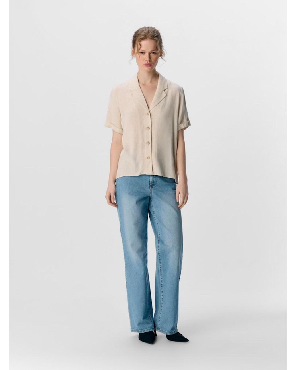 Object Natural Bluse Objsanne