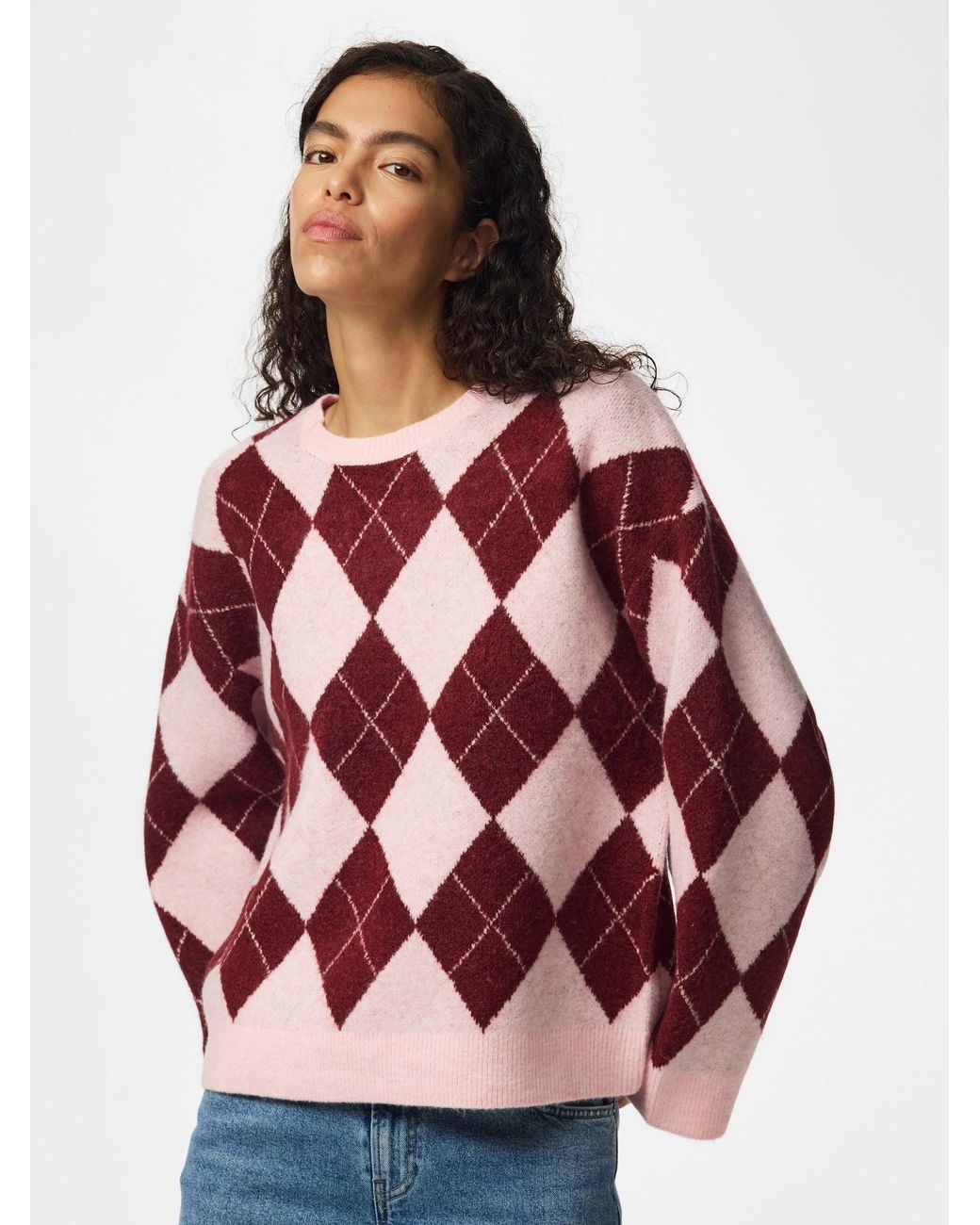 Pieces Pink Pullover Pcalva